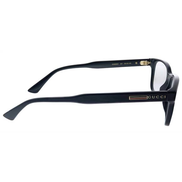 NEW GUCCI rectangle acetate eyeglasses in black - Picture 3 of 3